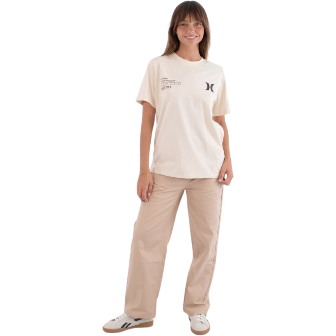 2026 Hurley Womens Back On 99 Regular Tee WTSEU00023 - Beige